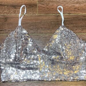 Revamped Sequin Bralette Top, large
